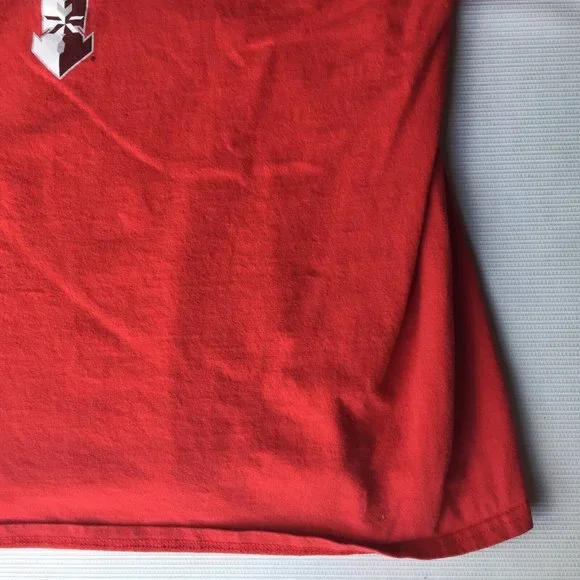 Cleveland Indians T Shirt Mens Large MLB Baseball Red Short Sleeve Adult Genuine - Picture 3 of 12